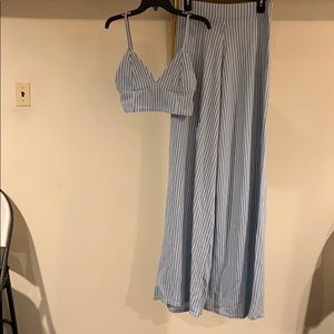 Two piece baby blue co-ord US10 Tall